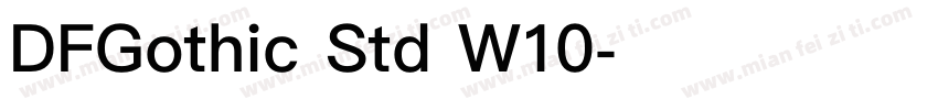 DFGothic Std W10字体转换